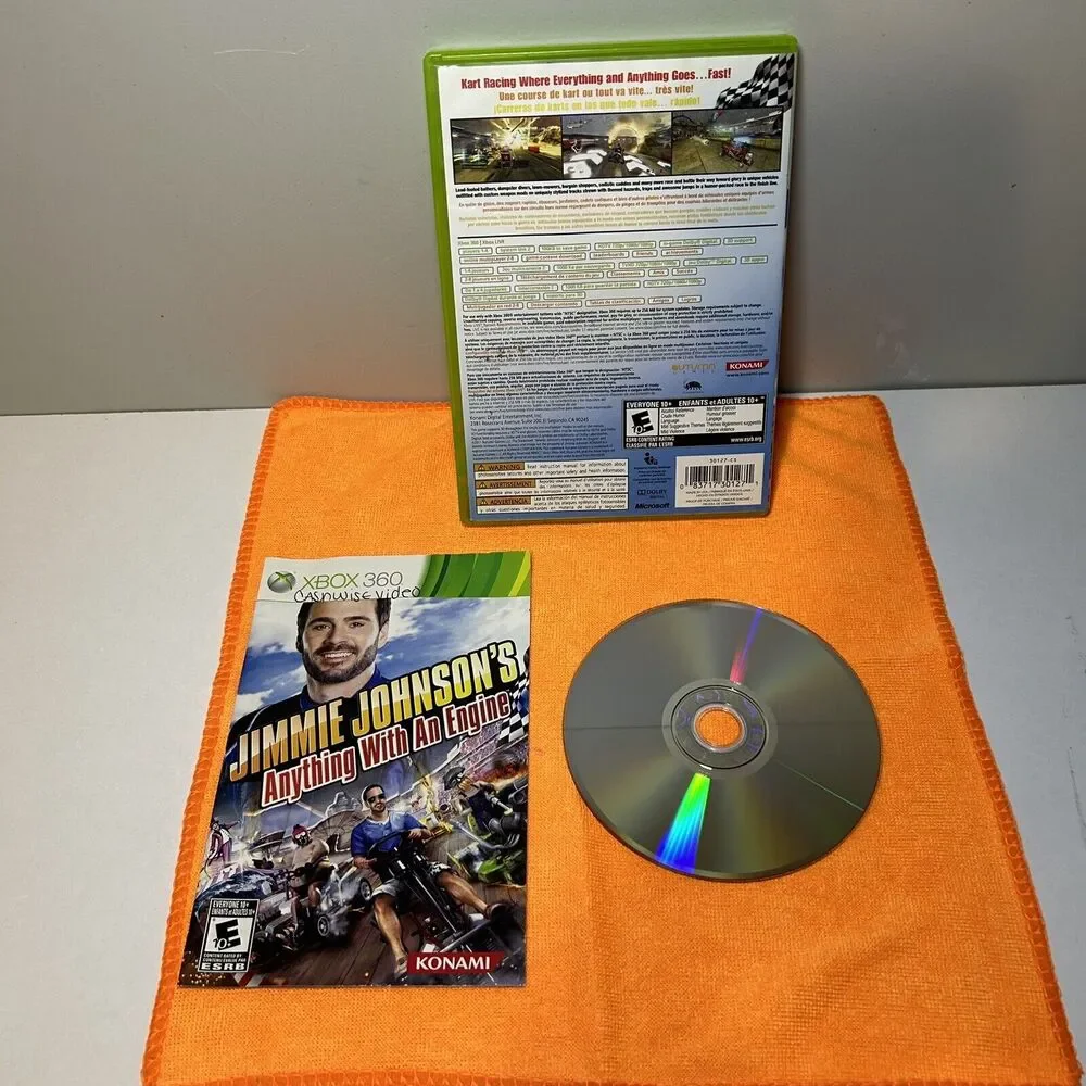 Jimmie Johnson's Anything With an Engine (Microsoft Xbox 360, 2011) CIB